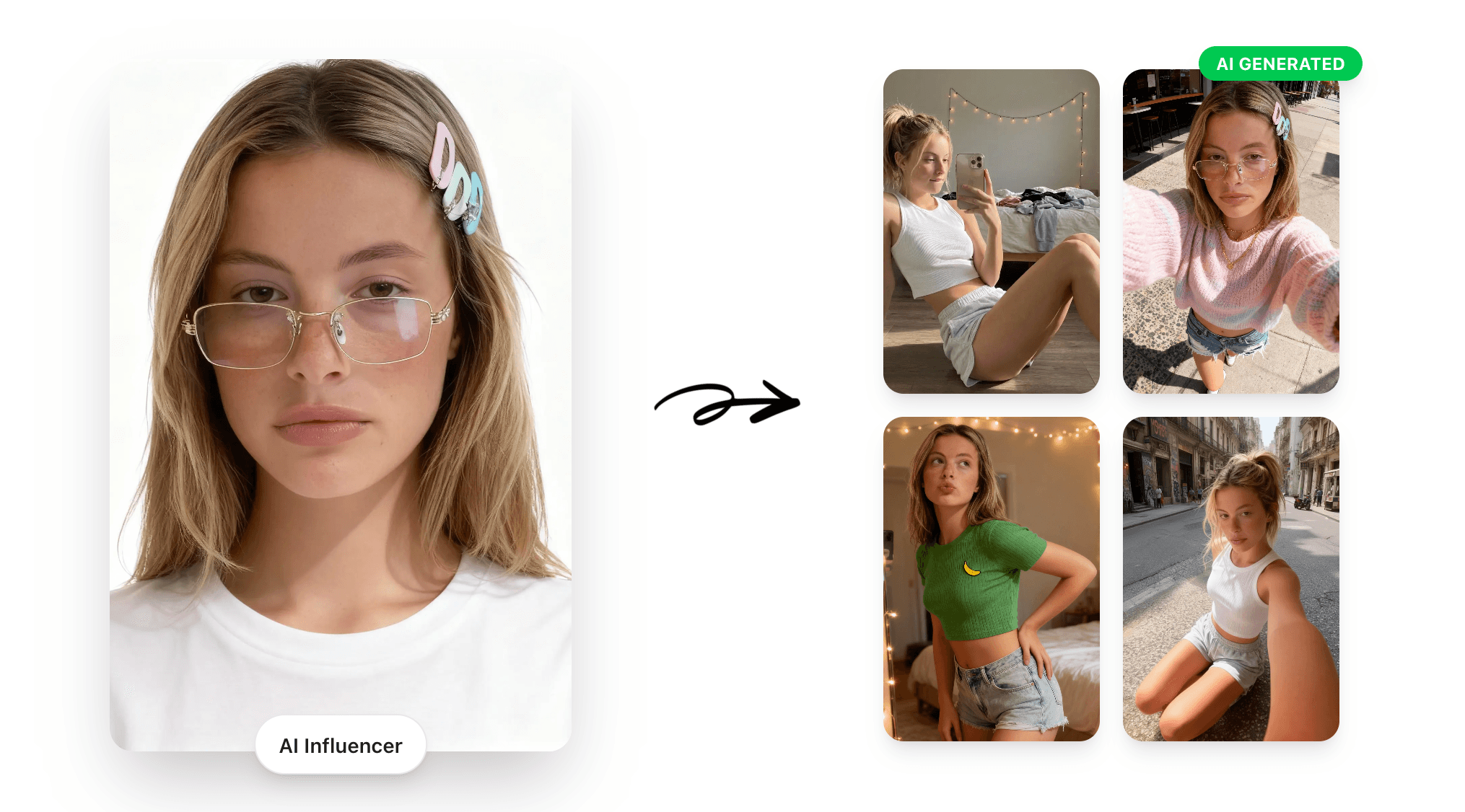 Artifluencer AI Influencer Creation Interface